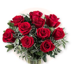 Promesa Roja: 10 Rosas rojas